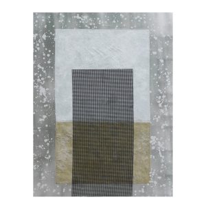 ABSTRACT ΠΙΝΑΚΑΣ ΔΙΑΚΟΣΜΗΣΗΣ 76x100x4cm ΚΑΜΒΑΣ ΓΚΡΙ ΑΣΗΜΙ ΞΥΛΟ ΧΡΥΣΟ