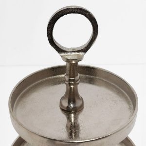 SERVIR ΟΡΝΤΕΒΙΕΡΑ 3 ΕΠΙΠΕΔΑ 22x22x36cm ΑΛΟΥΜΙΝΙΟ ΑΣΗΜΙ