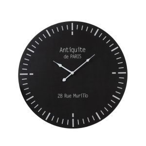ZEIT ΡΟΛΟΪ ΤΟΙΧΟΥ 60x60x5cm MDF ΜΑΥΡΟ