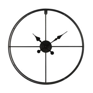 TEMPUS ΡΟΛΟΪ ΤΟΙΧΟΥ 60x60x7cm ΜΕΤΑΛΛΟ ΜΑΥΡΟ