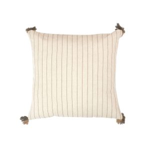 AMMOS 6 ΔΙΑΚΟΣΜΗΤΙΚΟ ΜΑΞΙΛΑΡΙ 45x45cm ΥΦΑΣΜΑ ΜΠΕΖ ΒΑΜΒΑΚΙ