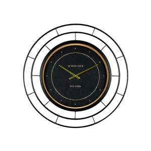 ROYAL BLACK ΡΟΛΟΪ ΤΟΙΧΟΥ 70x70x6cm ΜΕΤΑΛΛΟ ΜΑΥΡΟ ΧΡΥΣΟ ΓΥΑΛΙ