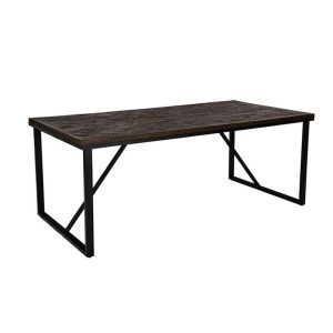 MAIANDROS ΤΡΑΠΕΖΙ ΚΑΦΕ ΣΚΟΥΡΟ 200x100x76cm