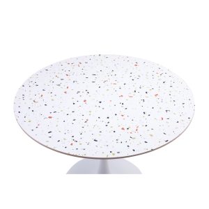 NOUGAT ΤΡΑΠΕΖΙ ΡΟΤΟΝΤΑ TERRAZZO 100x100x75cm