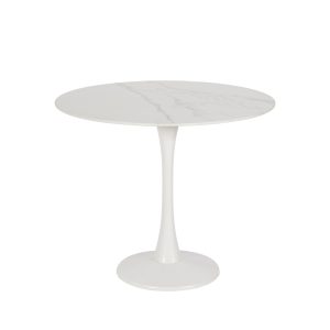 ICE ΤΡΑΠΕΖΙ ΡΟΤΟΝΤΑ ΑΣΠΡΟ 90x90x75cm