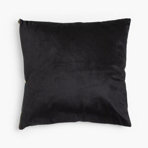 MINTONI ΔΙΑΚΟΣΜΗΤΙΚΟ ΜΑΞΙΛΑΡΙ 45x45cm ΒΕΛΟΥΔΟ ΜΑΥΡΟ ΧΡΥΣΟ