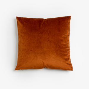 VENTALIA ΔΙΑΚΟΣΜΗΤΙΚΟ ΜΑΞΙΛΑΡΙ 45x45cm ΒΕΛΟΥΔΟ TERRACOTTA ΧΡΥΣΟ
