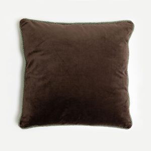 SOLID ΔΙΑΚΟΣΜΗΤΙΚΟ ΜΑΞΙΛΑΡΙ 50x50cm ΒΕΛΟΥΔΟ ΚΑΦΕ