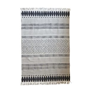 HAMMA 2 ΧΑΛΙ 190x120cm ΒΑΜΒΑΚΙ ΜΠΕΖ ΜΑΥΡΟ