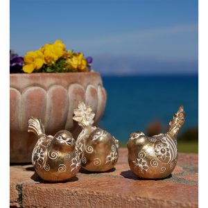 HOOPOE ΔΙΑΚΟΣΜΗΤΙΚΟ ΠΟΥΛΙ 16x10x12cm POLYRESIN ΧΡΥΣΟ