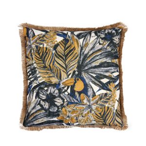 FOLIAGE ΔΙΑΚΟΣΜΗΤΙΚΟ ΜΑΞΙΛΑΡΙ 45x45cm POLYESTER ΠΟΛΥΧΡΩΜΟ