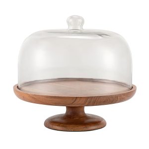 KANAY ΚΟΥΠ ΜΕ ΚΑΠΑΚΙ 25x25x28cm ΓΥΑΛΙ ΦΥΣΙΚΟ ΔΙΑΦΑΝΟ ΞΥΛΟ