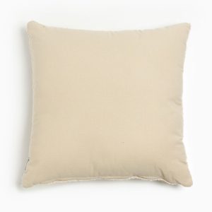 MORNINGTON ΔΙΑΚΟΣΜΗΤΙΚΟ ΜΑΞΙΛΑΡΙ 50x50cm ΒΑΜΒΑΚΙ ΑΣΠΡΟ ΒΙΣΚΟΖΗ