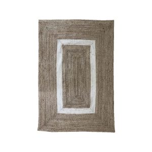 INDIGO ΧΑΛΙ ΣΑΛΟΝΙΟΥ 140x210cm ΓΙΟΥΤΑ ΦΥΣΙΚΟ ΜΠΕΖ ΒΑΜΒΑΚΙ