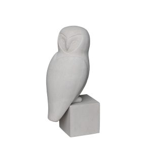 WISE OWL ΔΙΑΚΟΣΜΗΤΙΚΗ ΚΟΥΚΟΥΒΑΓΙΑ 27x24x67cm ΤΕΧΝΗΤΗ ΠΕΤΡΑ ΜΠΕΖ