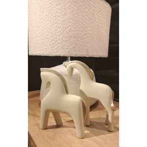JASPER ΔΙΑΚΟΣΜΗΤΙΚΟ ΑΛΟΓΟ 16x7x20cm POLYRESIN IVORY ΧΡΥΣΟ