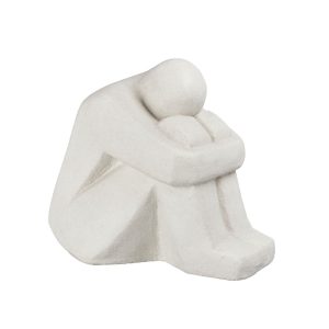 HARPER ΔΙΑΚΟΣΜΗΤΙΚΗ ΦΙΓΟΥΡΑ 43x30x37cm POLYRESIN ΛΕΥΚΟ