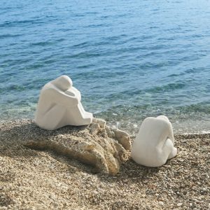 HARPER ΔΙΑΚΟΣΜΗΤΙΚΗ ΦΙΓΟΥΡΑ 43x30x37cm POLYRESIN ΛΕΥΚΟ