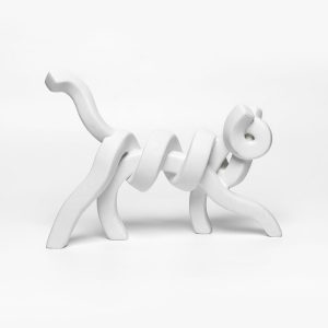 BELMA ΔΙΑΚΟΣΜΗΤΙΚΟ ΓΑΤΑ 30x8x22cm POLYRESIN ΛΕΥΚΟ