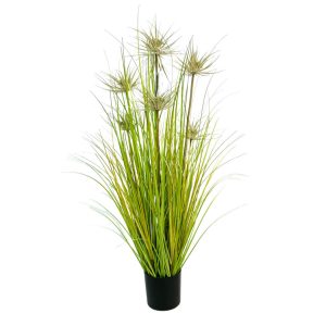 SUNNY FLOWER ΦΥΤΟ ΤΕΧΝΗΤΟ ΣΕ ΓΛΑΣΤΡΑ 90cm PVC ΠΡΑΣΙΝΟ
