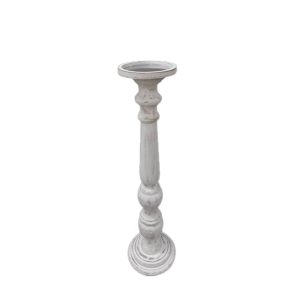 SIKINOS ΚΗΡΟΠΗΓΙΟ 18x18x68cm MDF WHITE WASHED