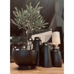 NUBIA ΜΠΩΛ ΔΙΑΚΟΣΜΗΣΗΣ 30x30x19cm ΞΥΛΟ ΜΑΥΡΟ
