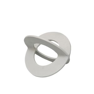 FINTON ΔΙΑΚΟΣΜΗΤΙΚΟ ΚΟΜΠΟΣ 17x12x12cm ΑΛΟΥΜΙΝΙΟ ΛΕΥΚΟ