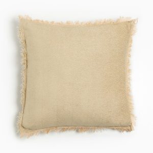 RASUL ΔΙΑΚΟΣΜΗΤΙΚΟ ΜΑΞΙΛΑΡΙ 45x45cm ΥΦΑΣΜΑ ΜΠΕΖ POLYESTER
