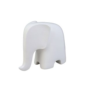 BIANCO ΔΙΑΚΟΣΜΗΤΙΚΟ ΕΛΕΦΑΝΤΑΣ 18.5x8.5x16cm POLYRESIN ΛΕΥΚΟ