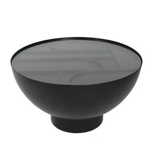 ARCHES COFFEE TABLE ΜΑΥΡΟ 70x70x40cm