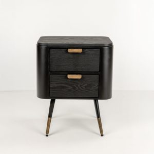 COLOMBO ΚΟΜΟΔΙΝΟ ΜΑΥΡΟ ΧΡΥΣΟ 50x39x63cm