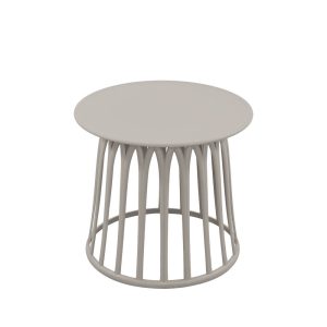 BASKET SIDE TABLE ΓΚΡΙ ΑΝΟΙΧΤΟ 49.5x49.5x44cm