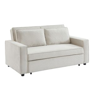 CUBO ΚΑΝΑΠΕΣ ΚΡΕΒΑΤΙ 3ΘΕΣΙΟΣ OFF WHITE 172x90x89cm